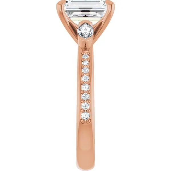 Claw-Prong Three-Stone Engagement Ring Image 4 Ocean View Jewelers Millville, DE