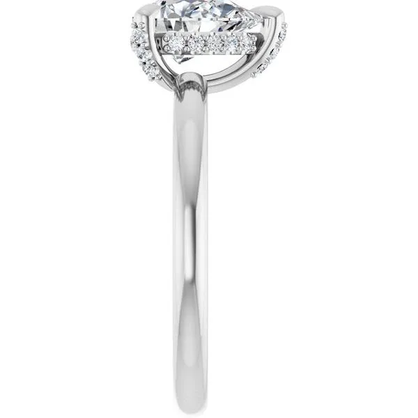 Claw-Prong Hidden Halo-Style Engagement Ring Image 4 Futer Bros Jewelers York, PA