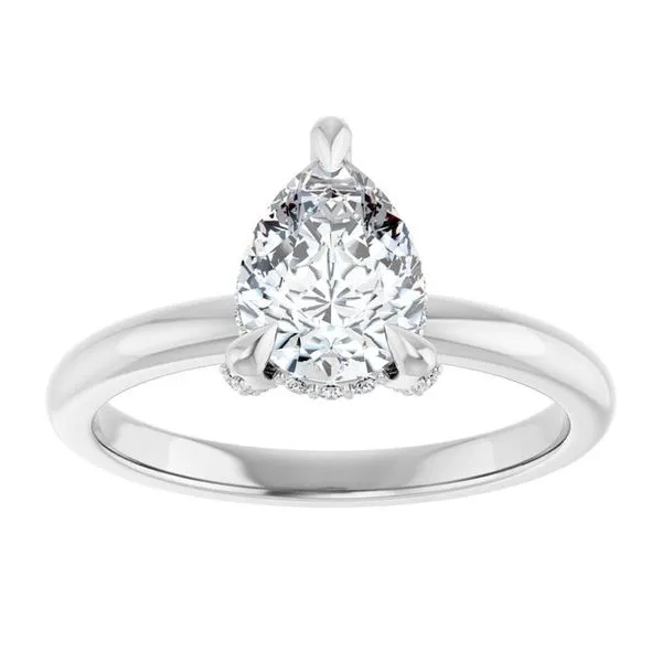 Claw-Prong Hidden Halo-Style Engagement Ring Image 3 Jimmy Smith Jewelers Decatur, AL