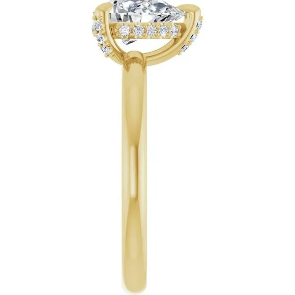 Claw-Prong Hidden Halo-Style Engagement Ring Image 4 J. Thomas Jewelers Rochester Hills, MI