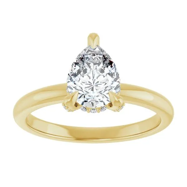 Claw-Prong Hidden Halo-Style Engagement Ring Image 3 Virtus Collective Newport Beach , CA