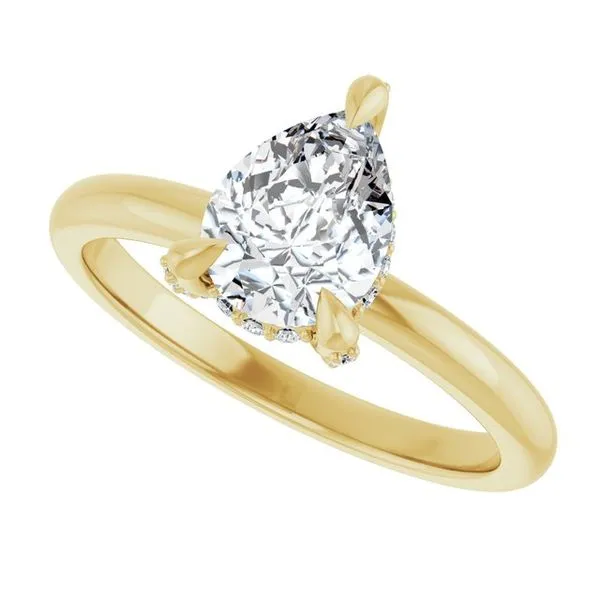 Claw-Prong Hidden Halo-Style Engagement Ring Image 5 Jimmy Smith Jewelers Decatur, AL