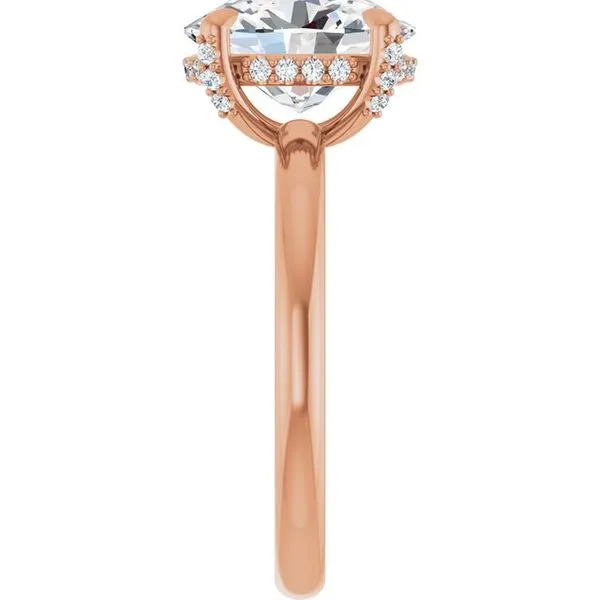 Claw-Prong Hidden Halo-Style Engagement Ring Image 4 Austin's Fine Diamonds & Jewelry Lyndhurst, NJ