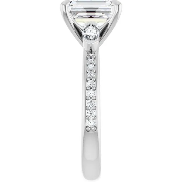 Claw-Prong Three-Stone Engagement Ring Image 4 Arezzo Jewelers Elmwood Park, IL