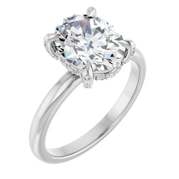 Claw-Prong Hidden Halo-Style Engagement Ring Virtus Collective Newport Beach , CA