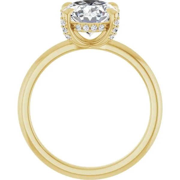 Claw-Prong Hidden Halo-Style Engagement Ring Image 2 Jimmy Smith Jewelers Decatur, AL