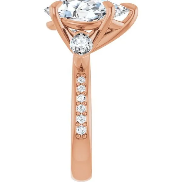 Claw-Prong Three-Stone Engagement Ring Image 4 Clater Jewelers Louisville, KY