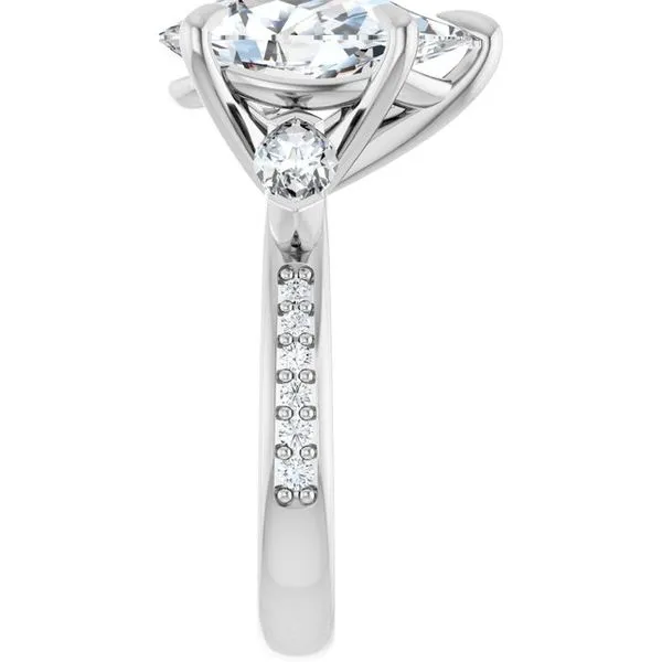 Claw-Prong Three-Stone Engagement Ring Image 4 Mark Jewellers La Crosse, WI