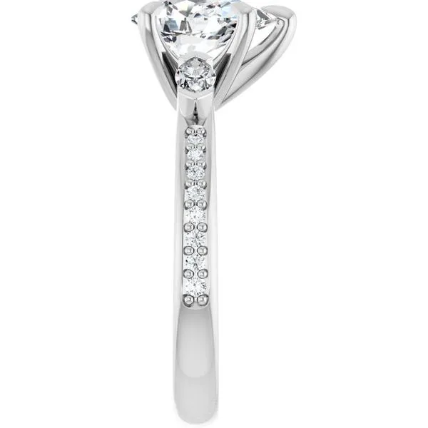 Claw-Prong Three-Stone Engagement Ring Image 4 Morin Jewelers Southbridge, MA