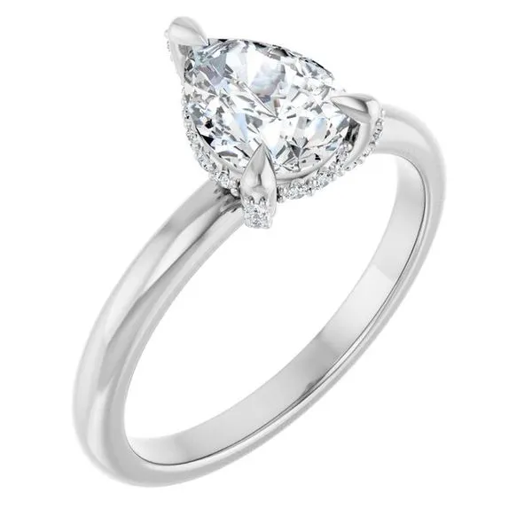 Claw-Prong Hidden Halo-Style Engagement Ring Jimmy Smith Jewelers Decatur, AL
