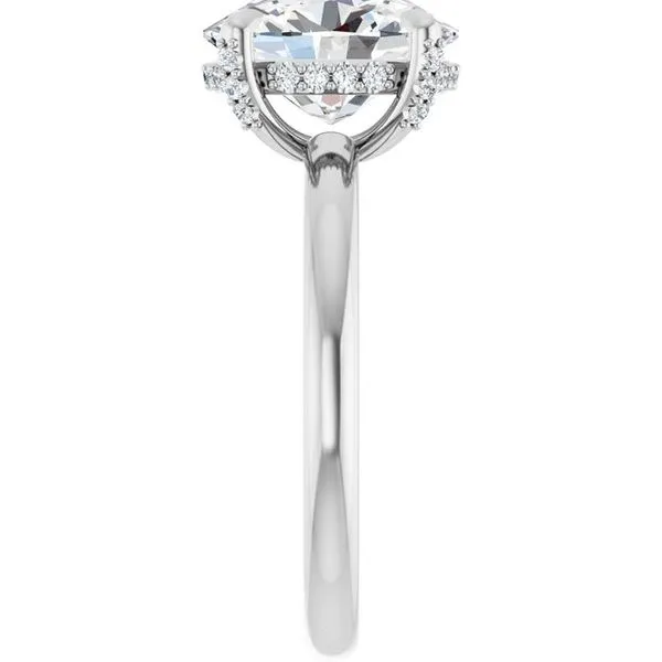 Claw-Prong Hidden Halo-Style Engagement Ring Image 4 Paul James Jewelers Angels Camp, CA
