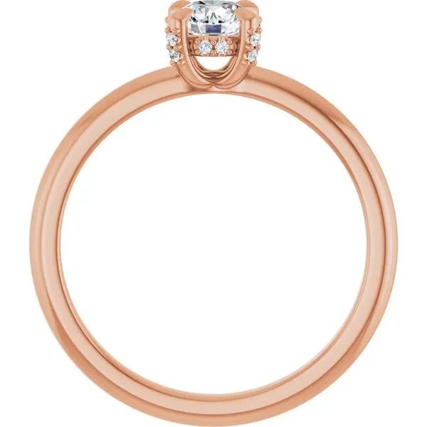 Claw-Prong Hidden Halo-Style Engagement Ring Image 2 Raleigh Diamond Fine Jewelry Raleigh, NC