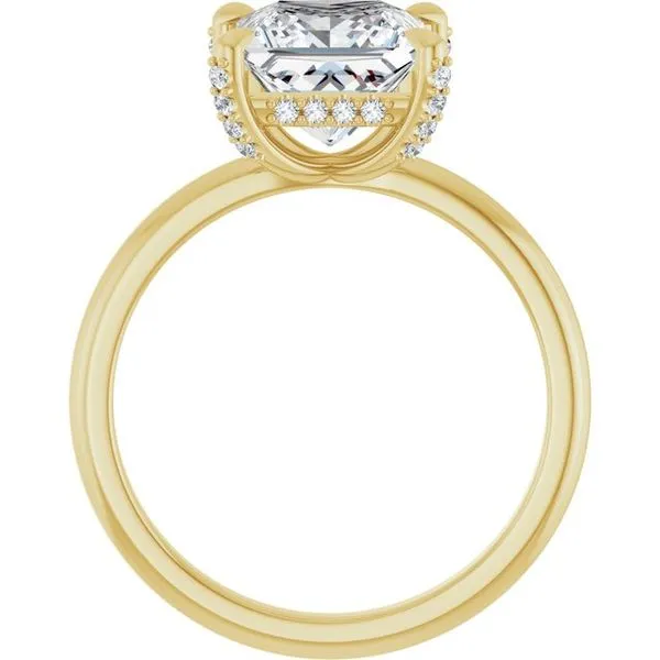 Claw-Prong Hidden Halo-Style Engagement Ring Image 2 J. Thomas Jewelers Rochester Hills, MI