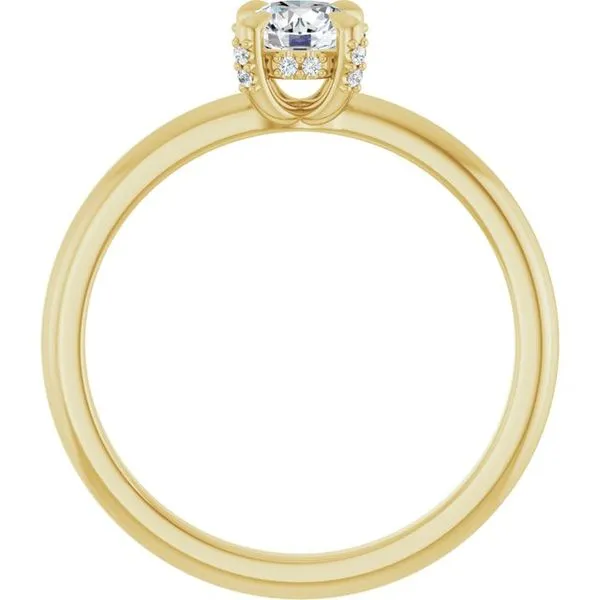 Claw-Prong Hidden Halo-Style Engagement Ring Image 2 Vulcan's Forge LLC KANSAS CITY, MO