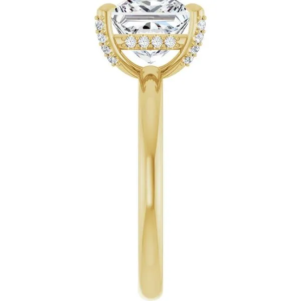 Claw-Prong Hidden Halo-Style Engagement Ring Image 4 J. Thomas Jewelers Rochester Hills, MI