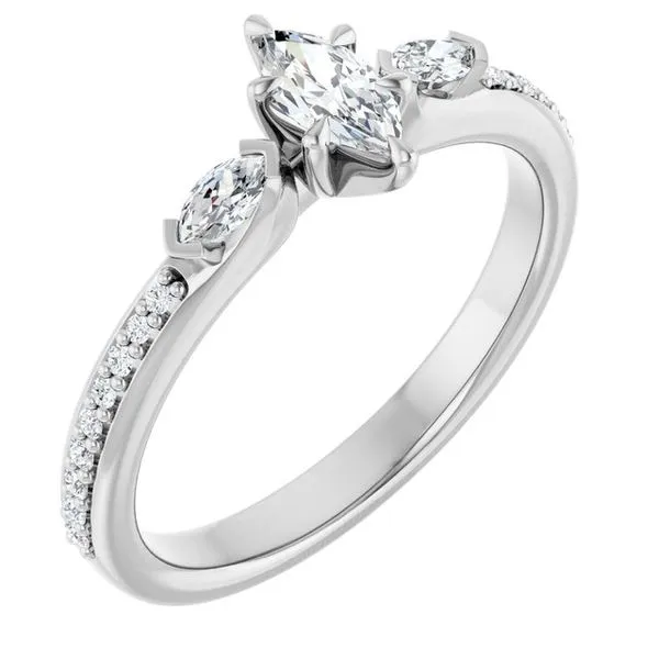 Claw-Prong Three-Stone Engagement Ring Vulcan's Forge LLC KANSAS CITY, MO