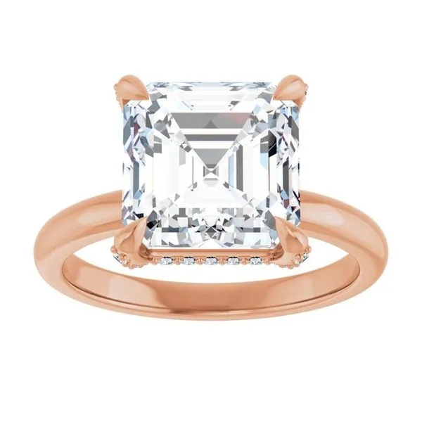 Claw-Prong Hidden Halo-Style Engagement Ring Image 3 Raleigh Diamond Fine Jewelry Raleigh, NC