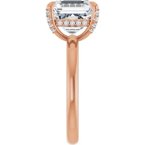 Claw-Prong Hidden Halo-Style Engagement Ring Image 4 The Jewelry Source El Segundo, CA