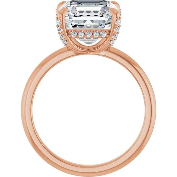 Claw-Prong Hidden Halo-Style Engagement Ring Image 2 Jimmy Smith Jewelers Decatur, AL