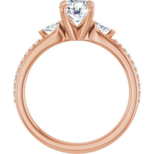 Claw-Prong Three-Stone Engagement Ring Image 2 Clater Jewelers Louisville, KY