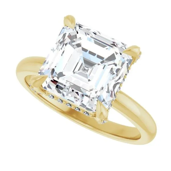 Claw-Prong Hidden Halo-Style Engagement Ring Image 5 J. Thomas Jewelers Rochester Hills, MI