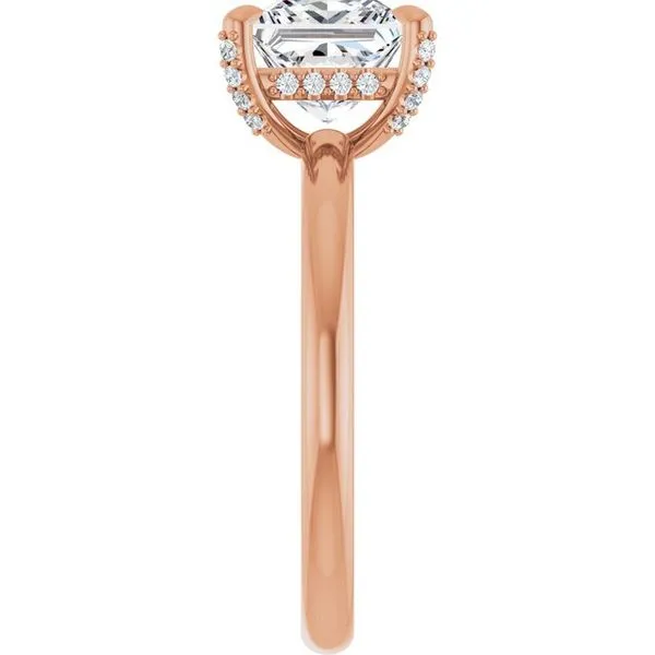 Claw-Prong Hidden Halo-Style Engagement Ring Image 4 Mark Jewellers La Crosse, WI