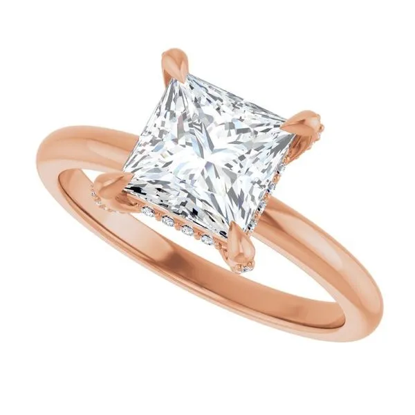 Claw-Prong Hidden Halo-Style Engagement Ring Image 5 Paul James Jewelers Angels Camp, CA