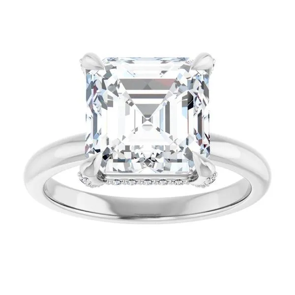 Claw-Prong Hidden Halo-Style Engagement Ring Image 3 J. Thomas Jewelers Rochester Hills, MI