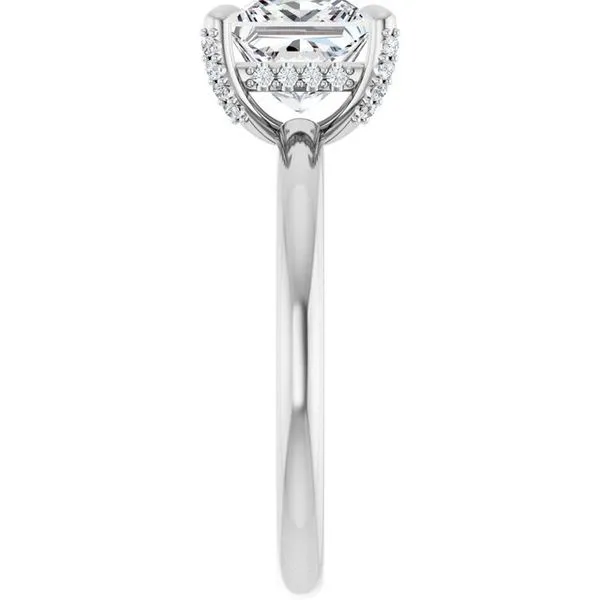 Claw-Prong Hidden Halo-Style Engagement Ring Image 4 Futer Bros Jewelers York, PA