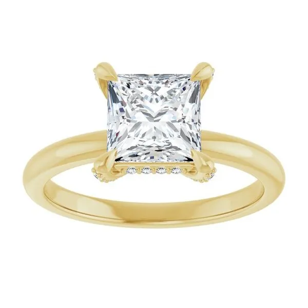 Claw-Prong Hidden Halo-Style Engagement Ring Image 3 Mark Jewellers La Crosse, WI