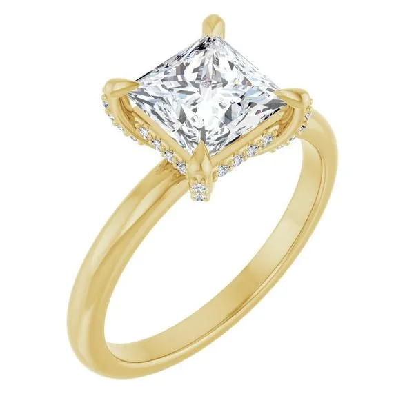 Claw-Prong Hidden Halo-Style Engagement Ring Raleigh Diamond Fine Jewelry Raleigh, NC