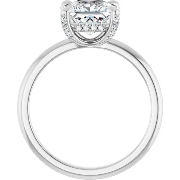 Claw-Prong Hidden Halo-Style Engagement Ring Image 2 Raleigh Diamond Fine Jewelry Raleigh, NC