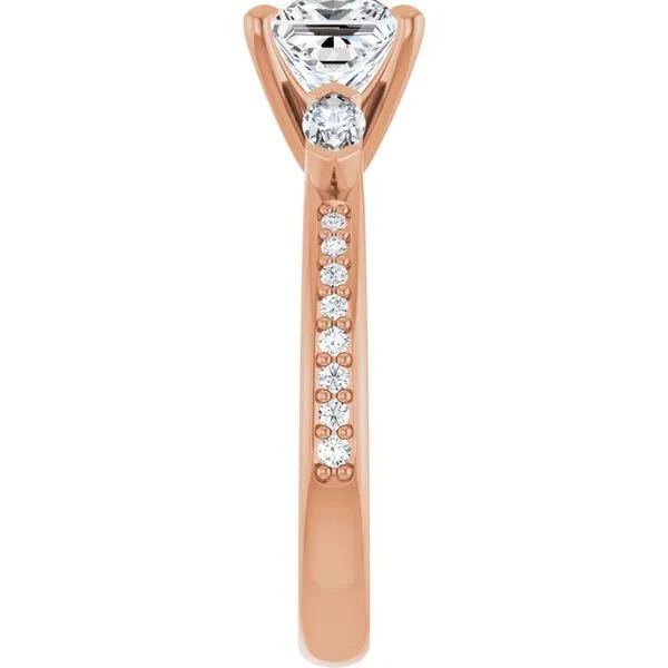 Claw-Prong Three-Stone Engagement Ring Image 4 Jimmy Smith Jewelers Decatur, AL