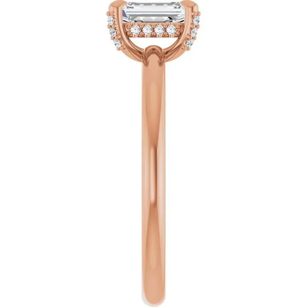 Claw-Prong Hidden Halo-Style Engagement Ring Image 4 Jimmy Smith Jewelers Decatur, AL