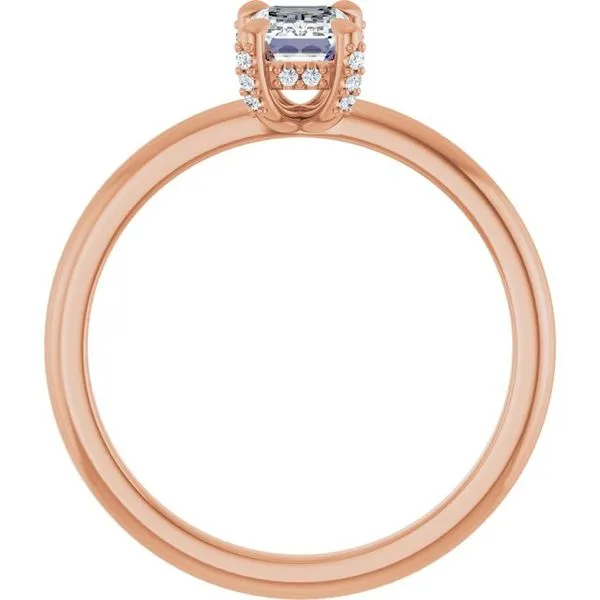 Claw-Prong Hidden Halo-Style Engagement Ring Image 2 Northwood Jewelers Northwood, OH