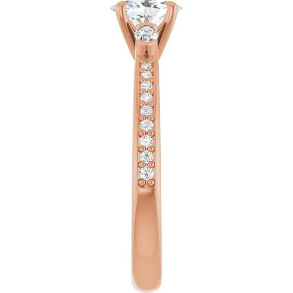 Claw-Prong Three-Stone Engagement Ring Image 4 Raleigh Diamond Fine Jewelry Raleigh, NC