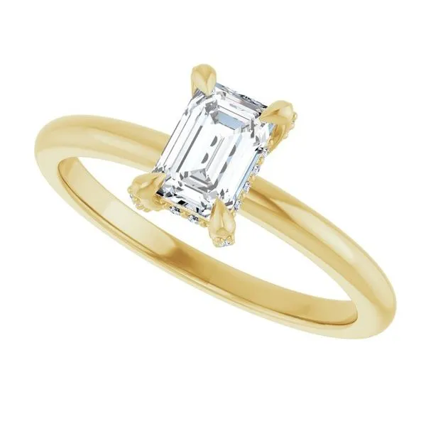 Claw-Prong Hidden Halo-Style Engagement Ring Image 5 J. Thomas Jewelers Rochester Hills, MI