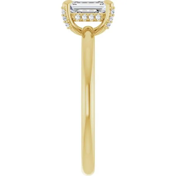 Claw-Prong Hidden Halo-Style Engagement Ring Image 4 J. Thomas Jewelers Rochester Hills, MI