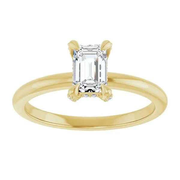 Claw-Prong Hidden Halo-Style Engagement Ring Image 3 Paul James Jewelers Angels Camp, CA