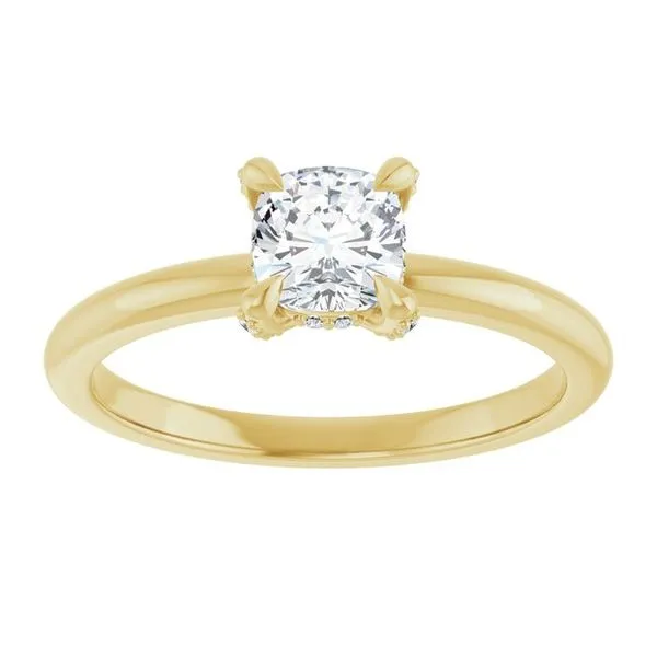 Claw-Prong Hidden Halo-Style Engagement Ring Image 3 Paul James Jewelers Angels Camp, CA