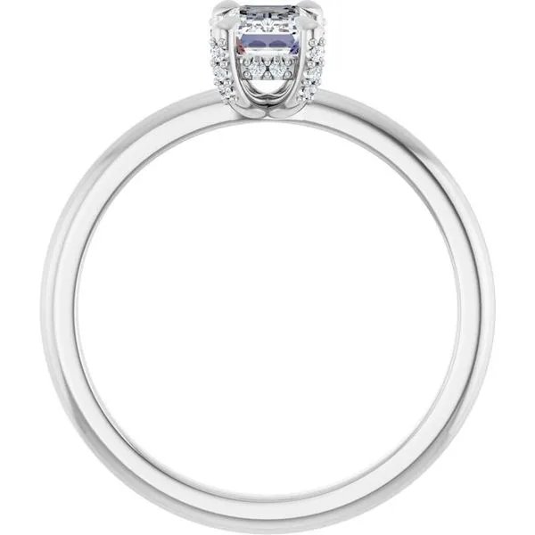 Claw-Prong Hidden Halo-Style Engagement Ring Image 2 Mark Jewellers La Crosse, WI