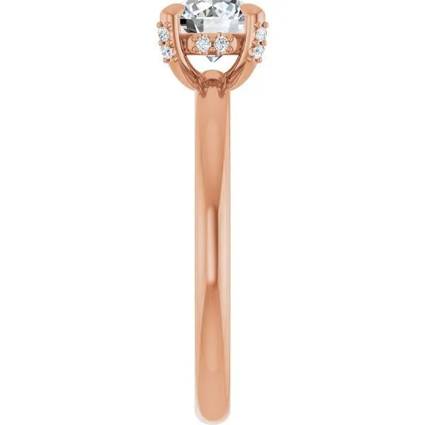 Claw-Prong Hidden Halo-Style Engagement Ring Image 4 J. Thomas Jewelers Rochester Hills, MI