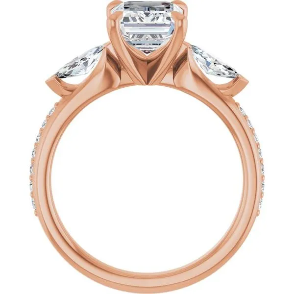 Claw-Prong Three-Stone Engagement Ring Image 2 Morin Jewelers Southbridge, MA