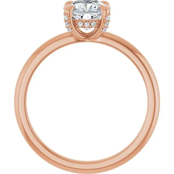 Claw-Prong Hidden Halo-Style Engagement Ring Image 2 Northwood Jewelers Northwood, OH