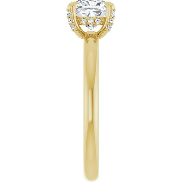 Claw-Prong Hidden Halo-Style Engagement Ring Image 4 J. Thomas Jewelers Rochester Hills, MI