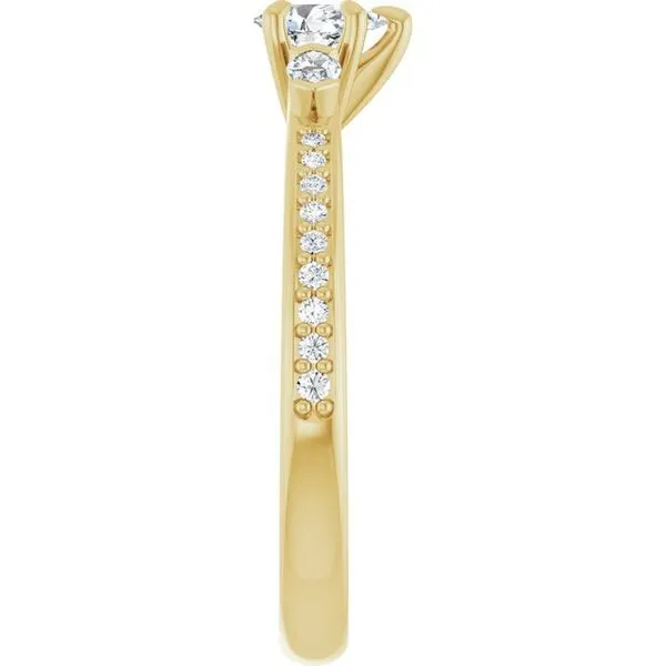 Claw-Prong Three-Stone Engagement Ring Image 4 Natale Jewelers Sewell, NJ