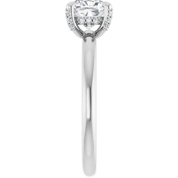 Claw-Prong Hidden Halo-Style Engagement Ring Image 4 Futer Bros Jewelers York, PA