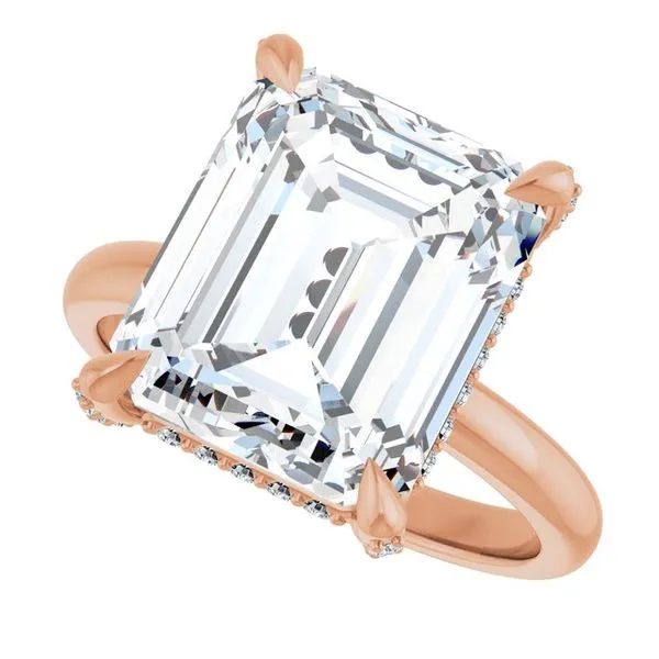 Claw-Prong Hidden Halo-Style Engagement Ring Image 5 J. Thomas Jewelers Rochester Hills, MI