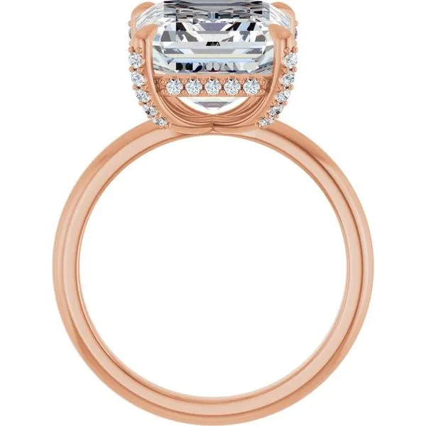 Claw-Prong Hidden Halo-Style Engagement Ring Image 2 Futer Bros Jewelers York, PA