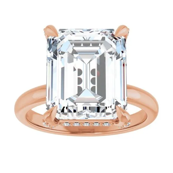 Claw-Prong Hidden Halo-Style Engagement Ring Image 3 Paul James Jewelers Angels Camp, CA